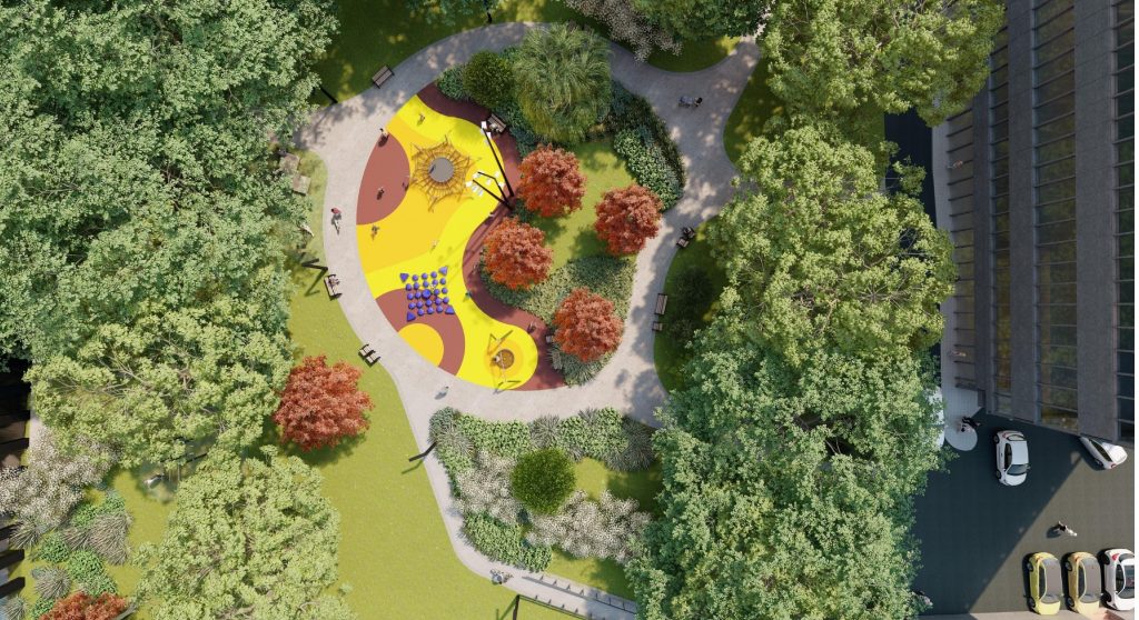 naujas skveras Naujamiestyje